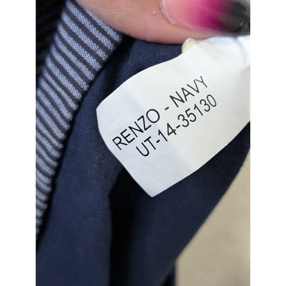 UNTUCKit Straight Fit Navy Blue Flat Front Casual Work Pants Mens Size 34 x 32 - Picture 5 of 8